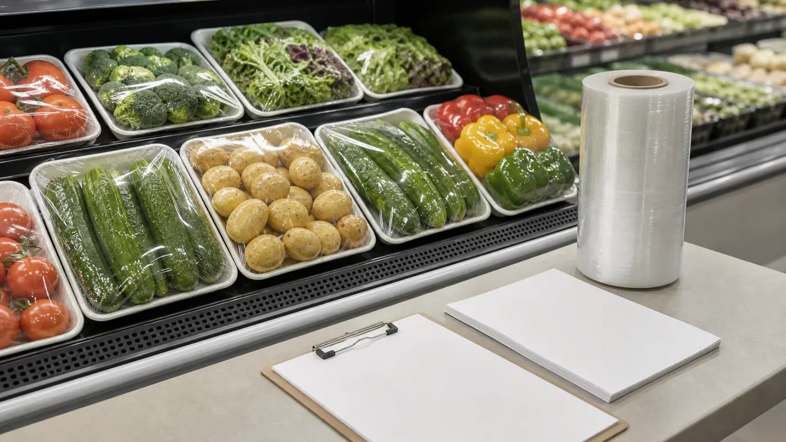 PVC Fresh Wrap for Produce: Tray Fit, Clarity, and Moisture