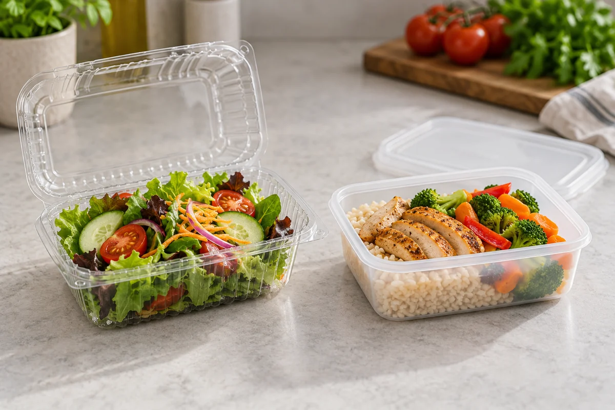 PET vs PP Food Containers: Specify the Base and Lid Separately