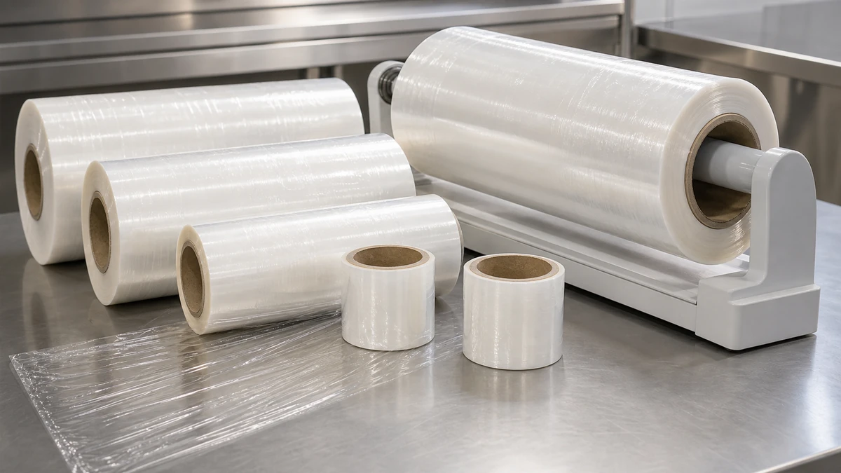 cling film core size strength and dispenser compatibility inspection with loaded roll