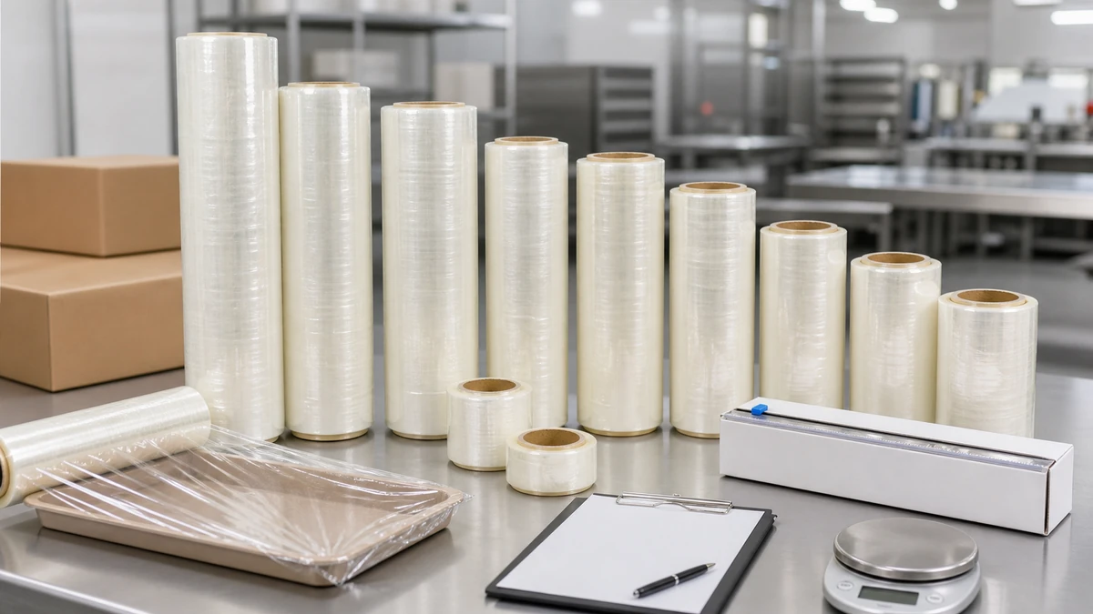 cling film channel to roll width length and pack format assortment matrix