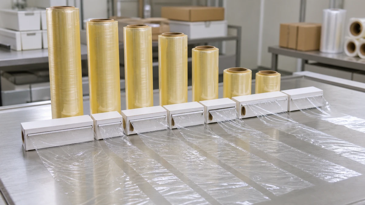 metal blade slide cutter and plastic cutter prototypes for cling film boxes