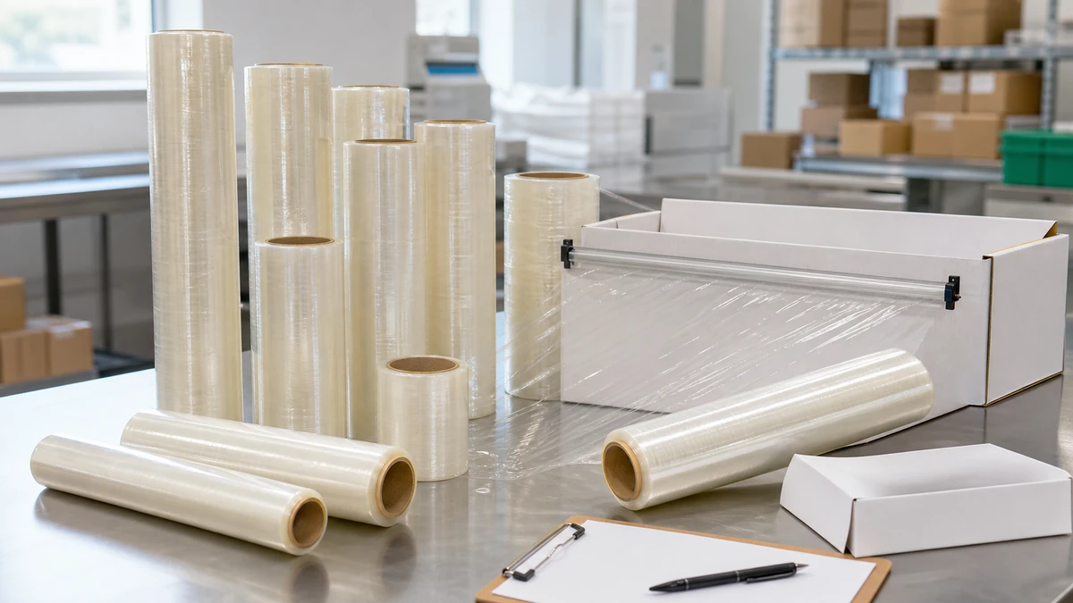 repeated cling film cut test showing cutter fixing box support and clean film edge