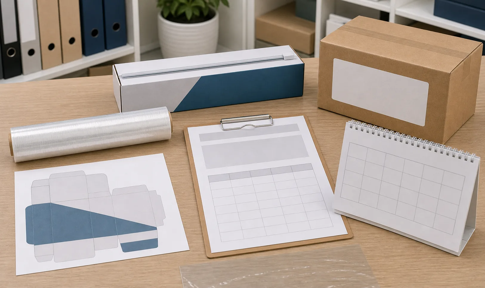 cling film MOQ planning with standard roll sample private label box artwork carton label and production calendar