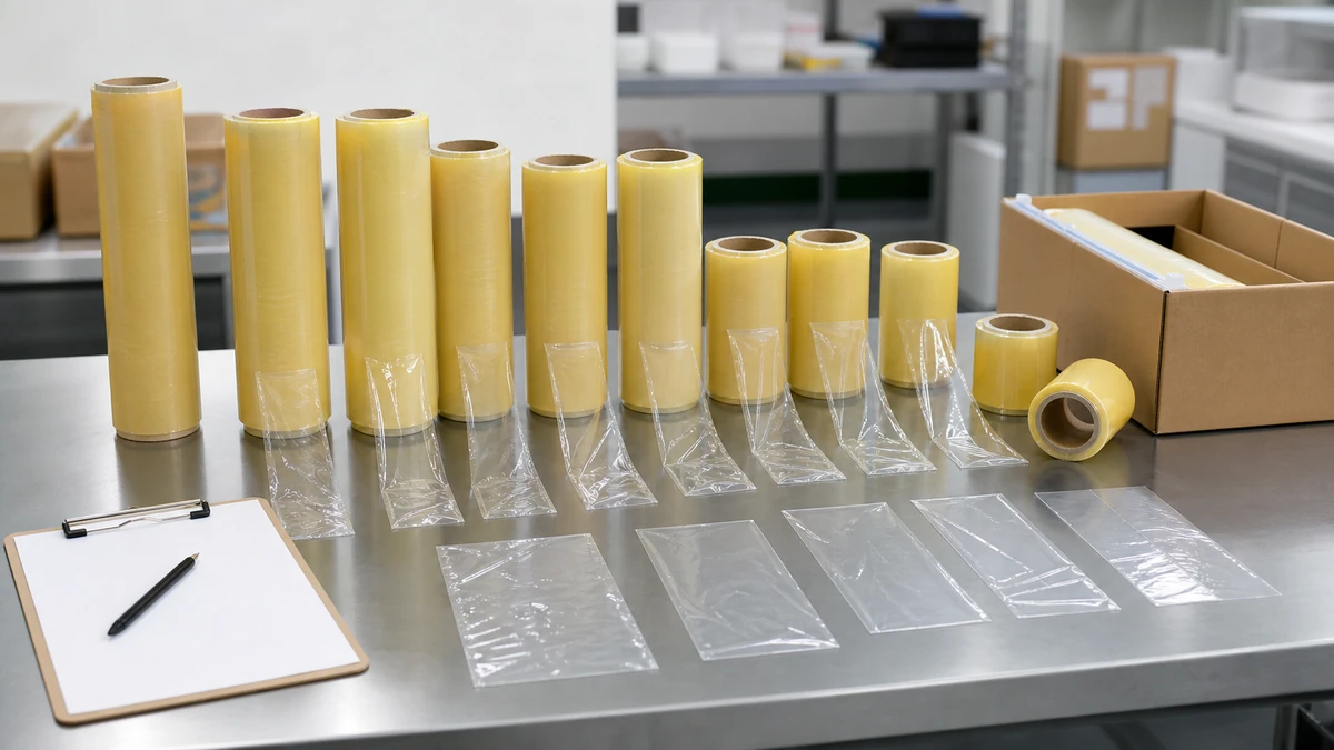 sealed cling film complaint and retain samples for controlled comparison