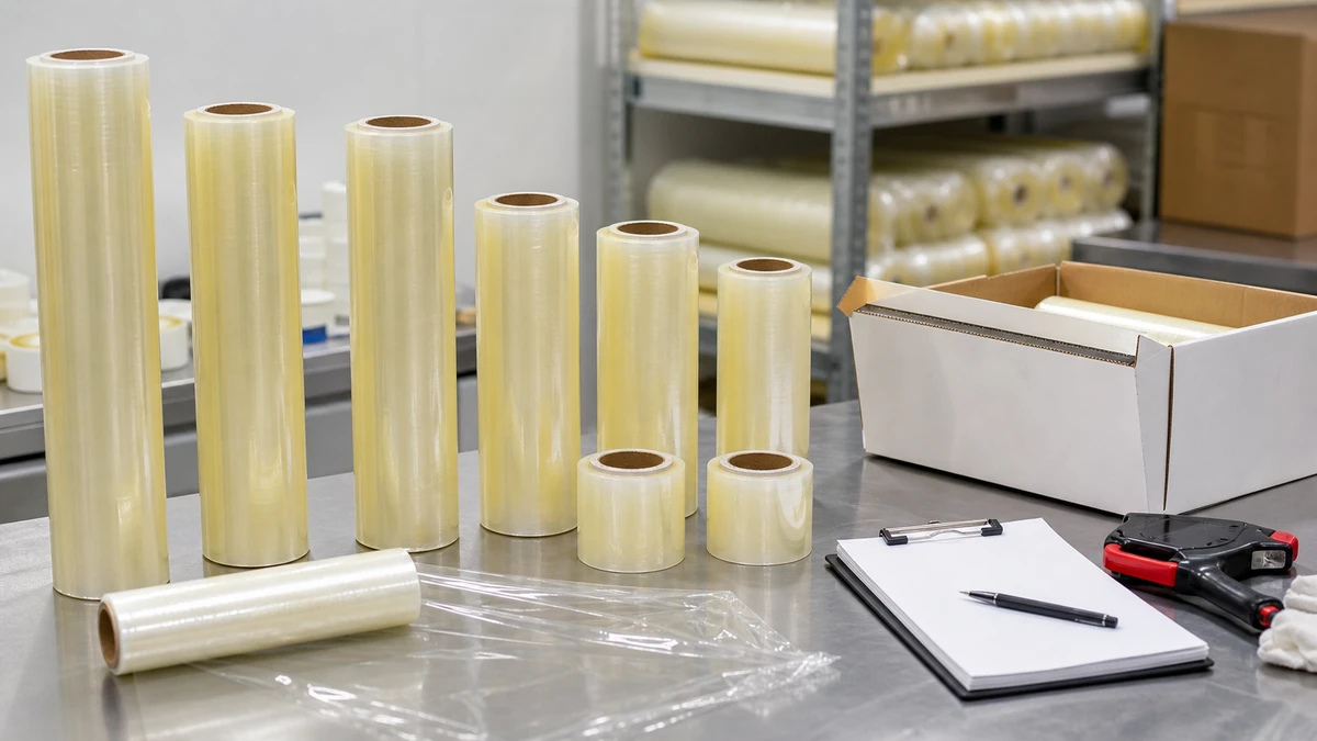 cling film pre shipment inspection for identity and roll dimensions