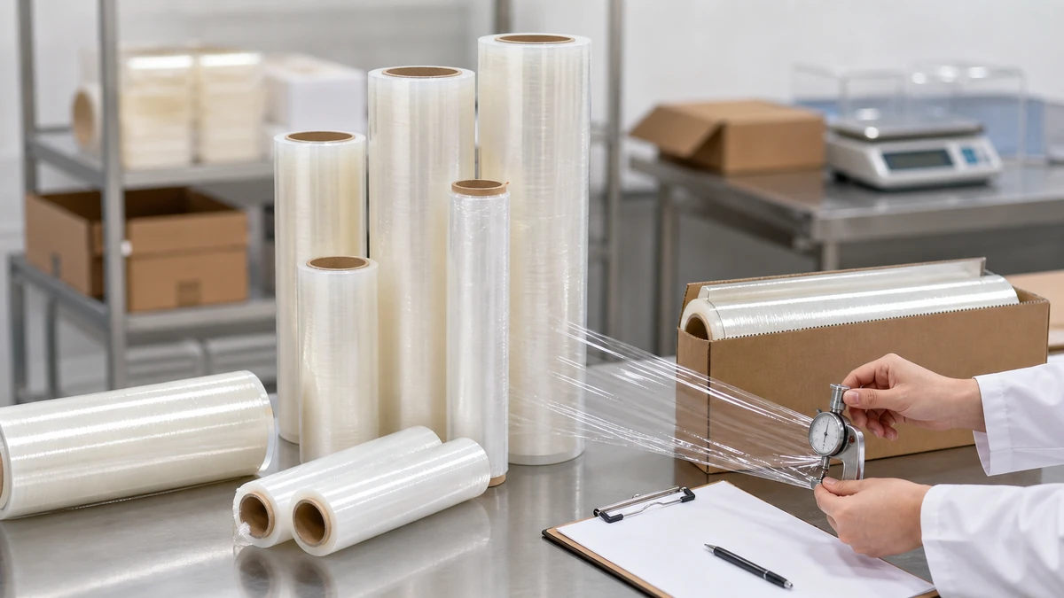 cling film fixed specification tolerance and functional approval table