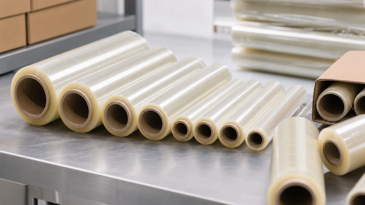 cling film core overhang and wound roll edge alignment measurements