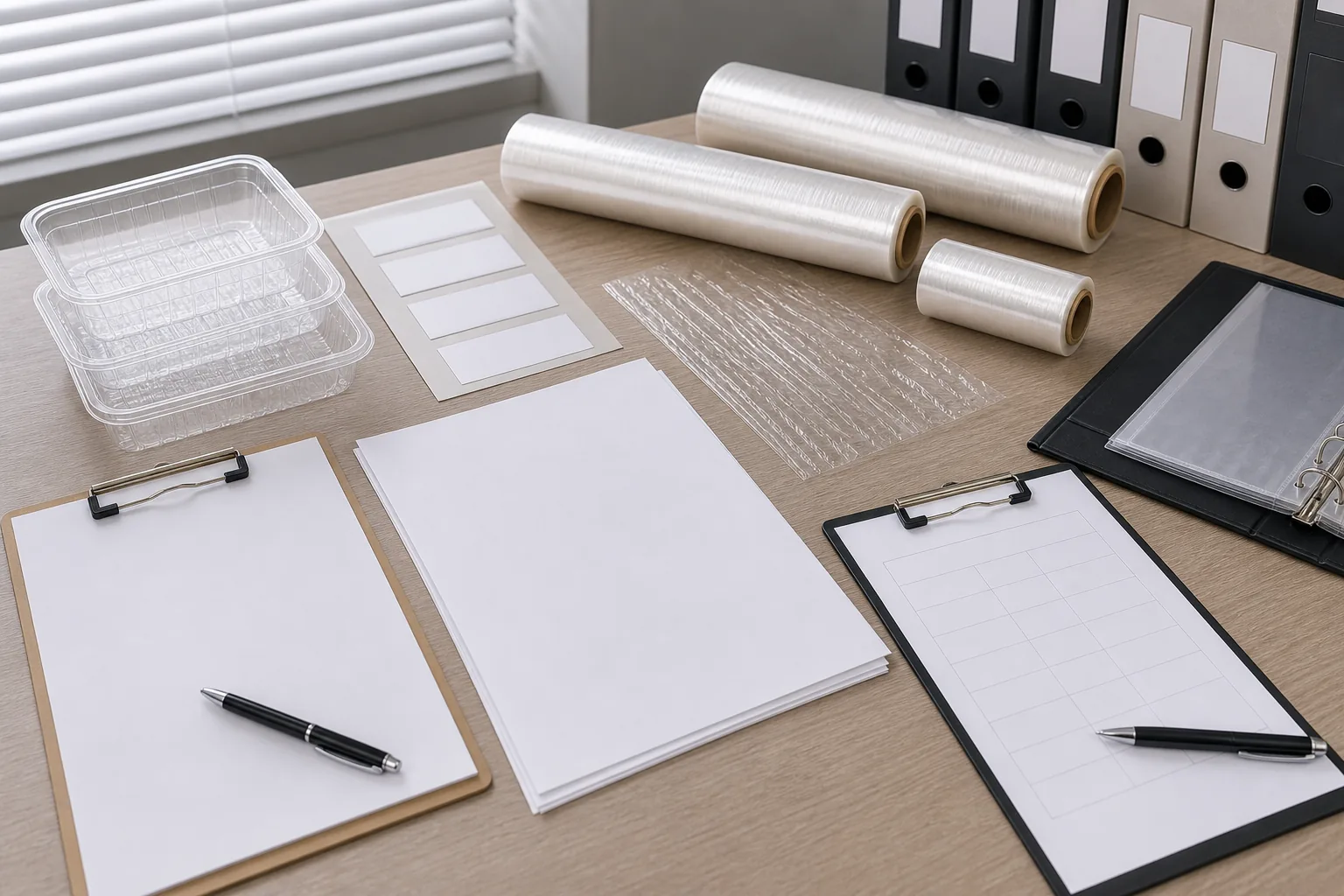 cling film test report review with roll samples product labels specification sheet and buyer checklist
