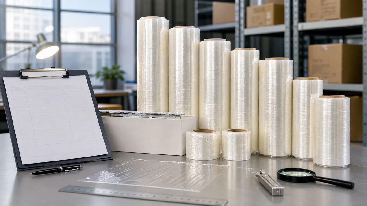 approved cling film samples with thickness tolerance sheet roll labels and measurement map