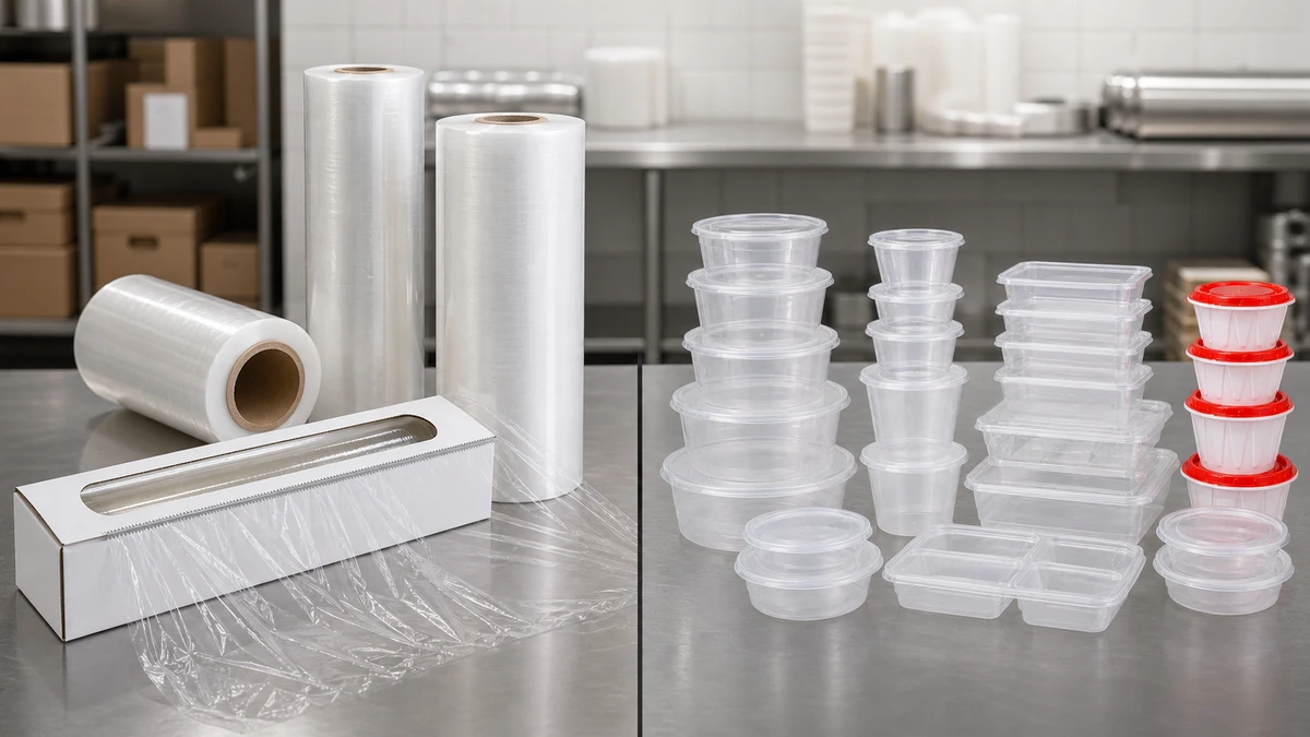 food cling film versus pallet stretch film RFQ fields for food wrapping and logistics use