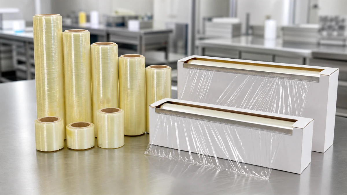 food service cling film trial comparing perforated sheet consistency and continuous cutter waste