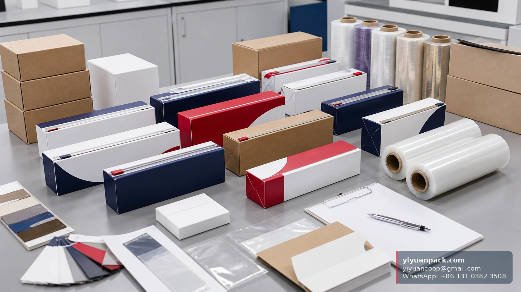 Private label cling film cutter box samples with custom artwork roll size and carton packing review