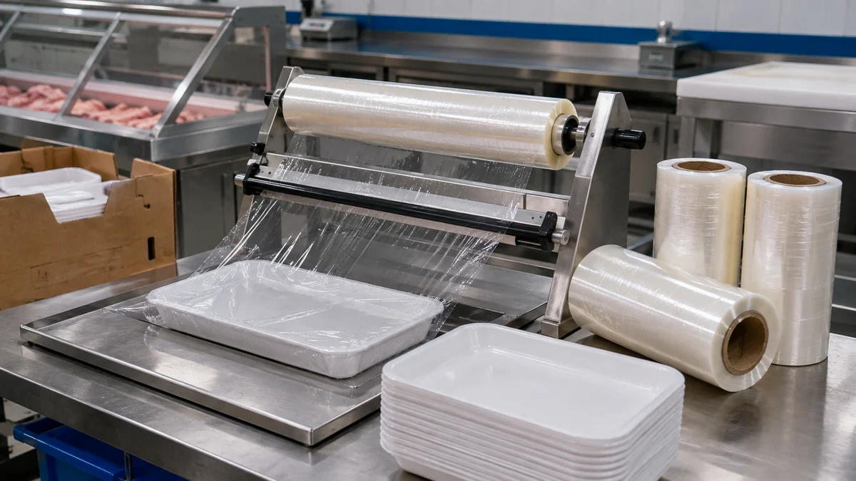 PVC Meat Overwrap Film: Specify Width, Gauge, Core, and Roll Length