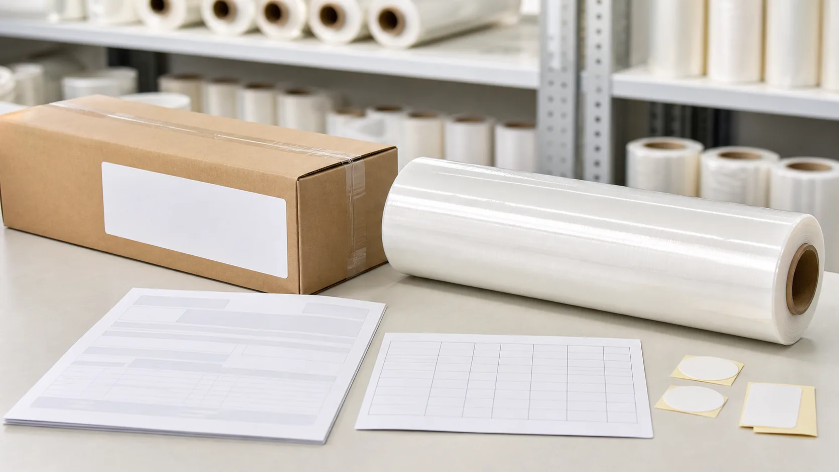 repeat cling film order review with approved sample previous carton label roll specification sheet and batch record