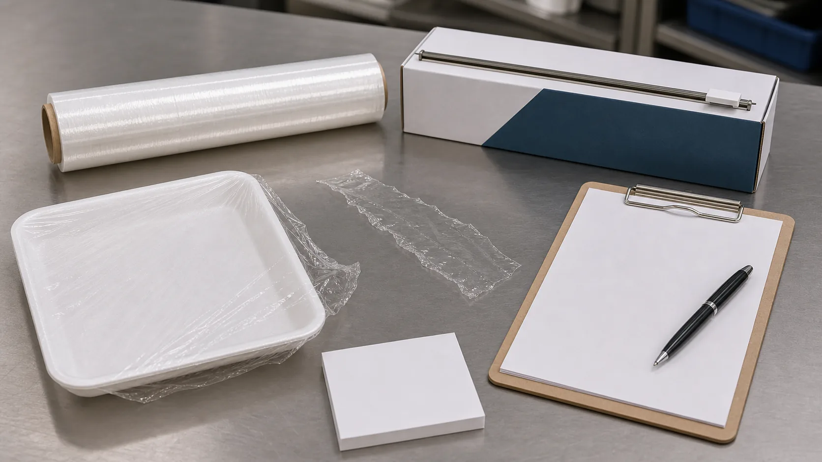 cling film tearing and poor cling troubleshooting with cutter box blade tray edge roll sample and inspection checklist