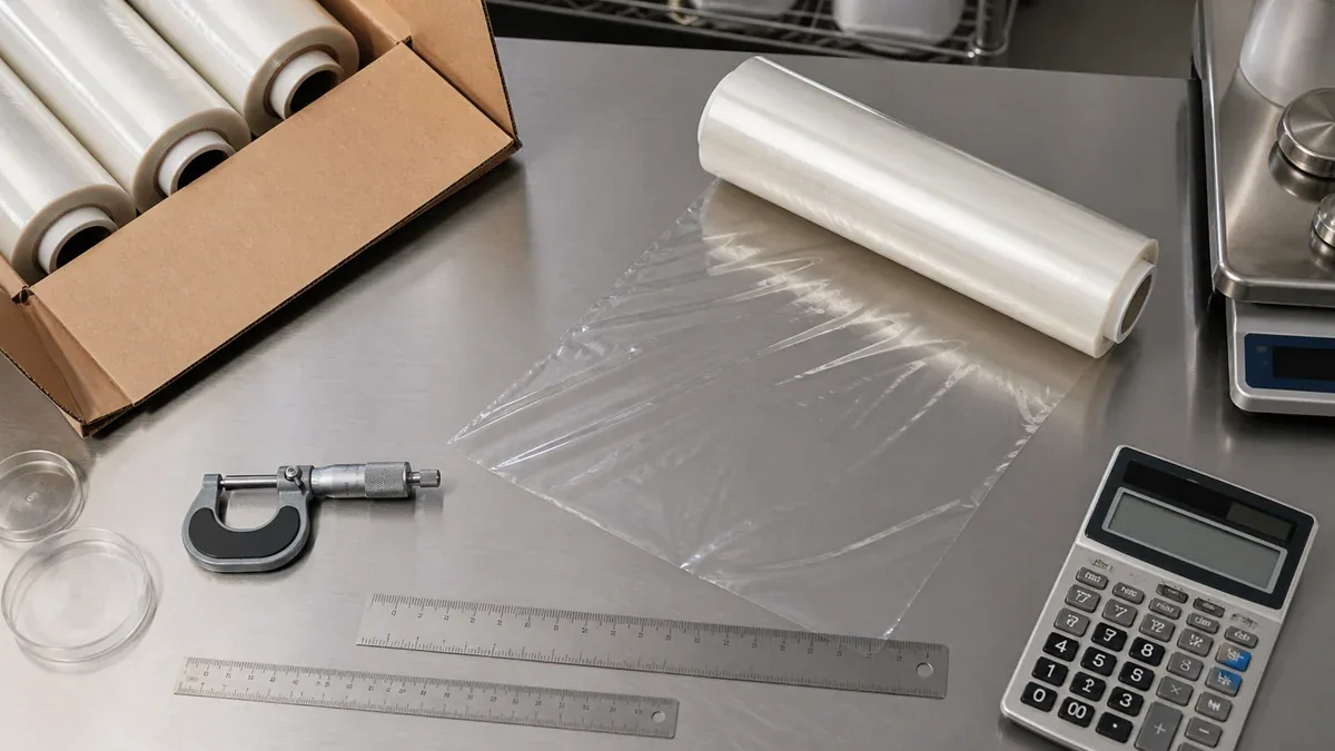 Cling Film Gauge-to-Micron Conversion for Purchase Orders