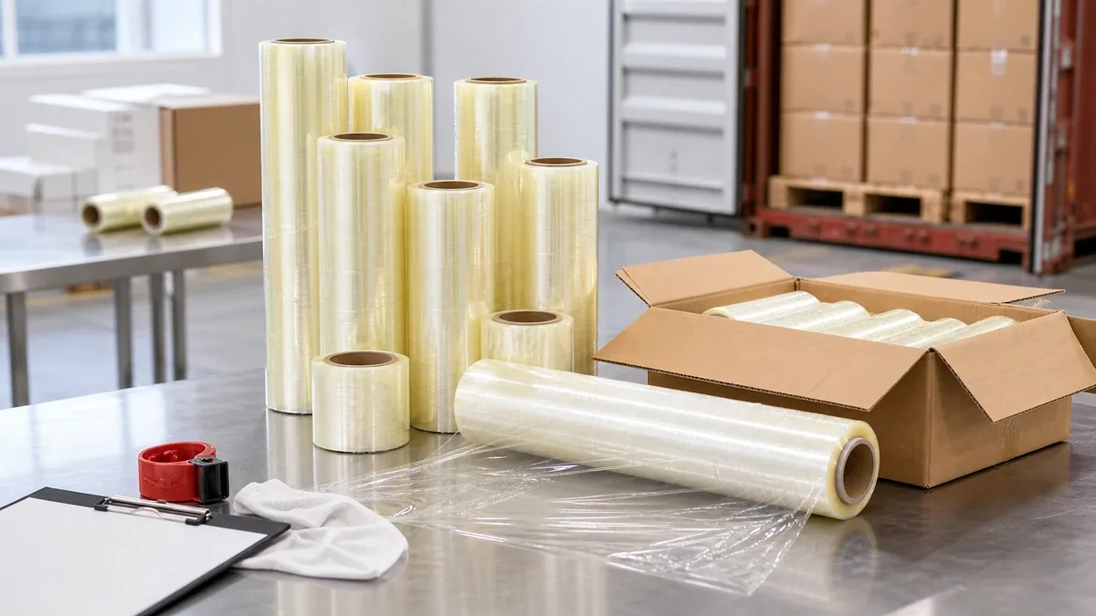 Cling Film Incoming Inspection After Container Arrival