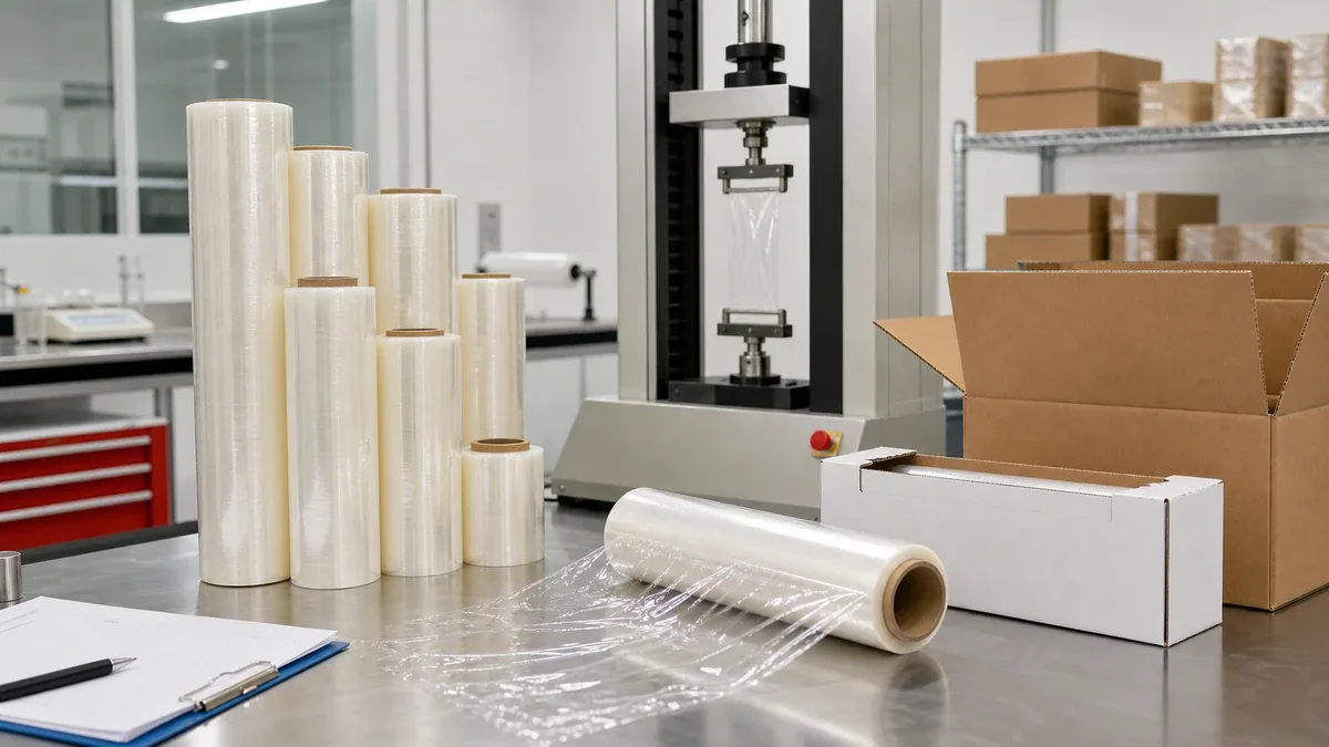 Cling Film Master Carton Compression and Drop-Test Planning