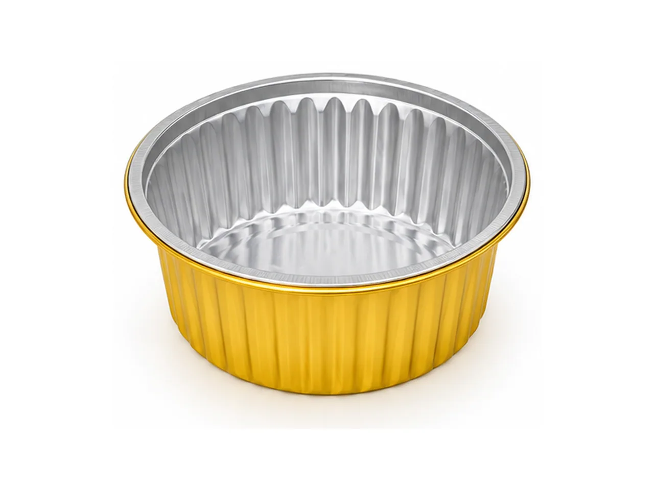 Gold Aluminum Foil Round Container 140-620 (620 ml)