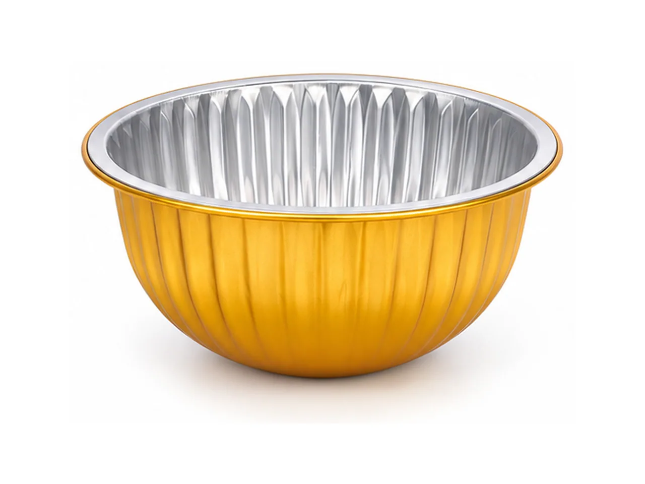 Gold Aluminum Foil Round Container 120-300 (300 ml)