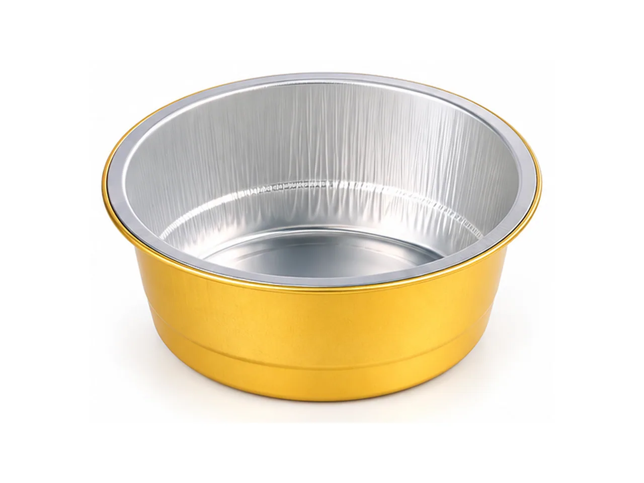 Gold Aluminum Foil Round Container 128-450 (450 ml)