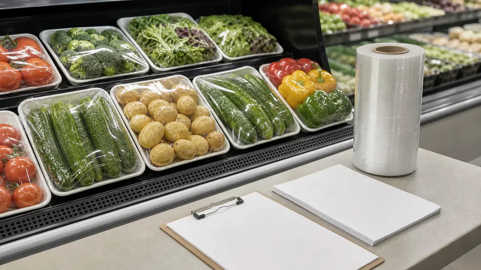 PVC Fresh Wrap for Produce: Tray Fit, Clarity, and Moisture