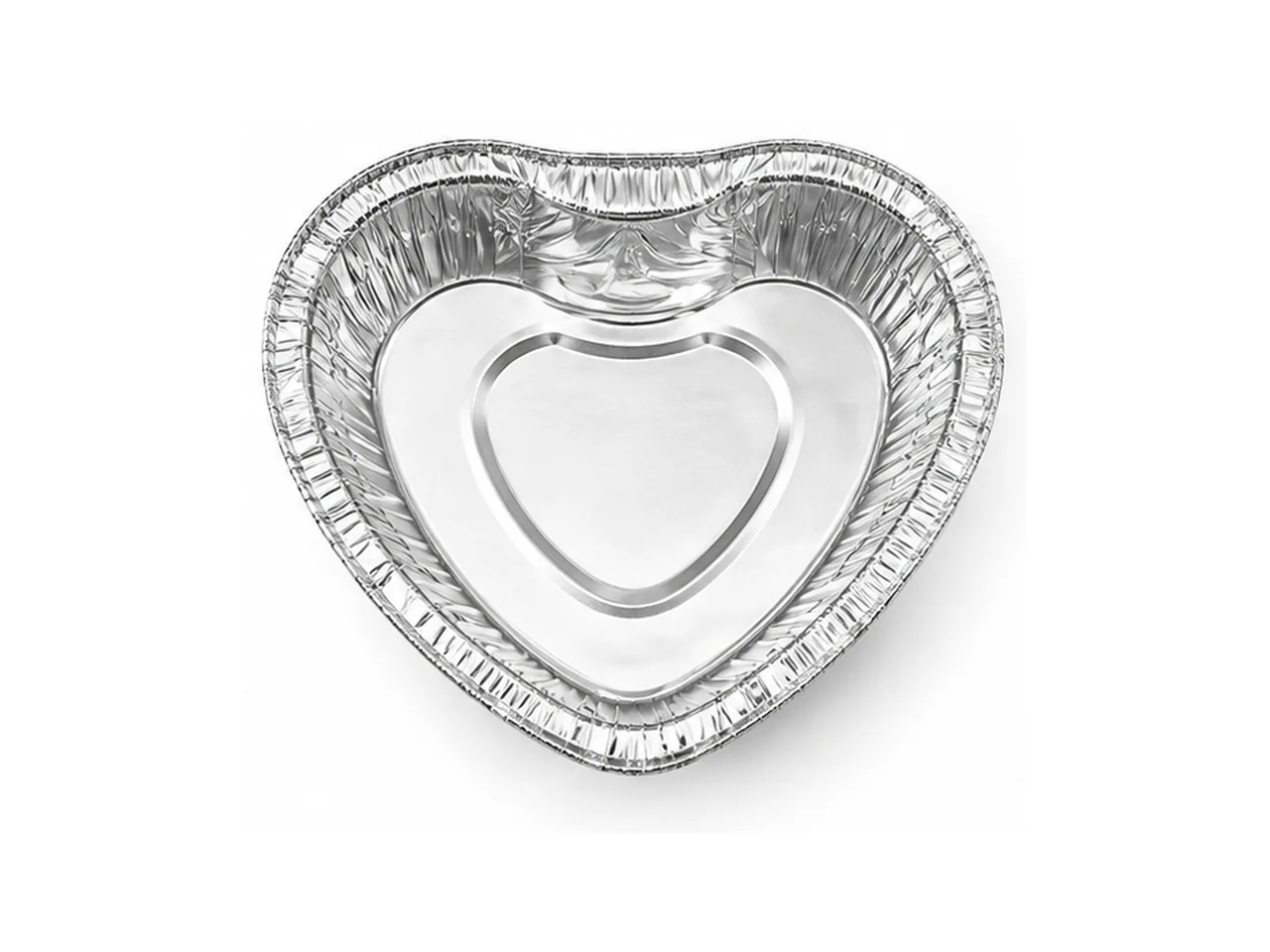 Silver Aluminum Foil Heart Container 98 (260 ml)
