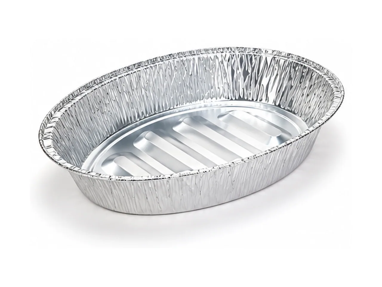 Silver Aluminum Foil Oval Tray L-470 (6800 ml)