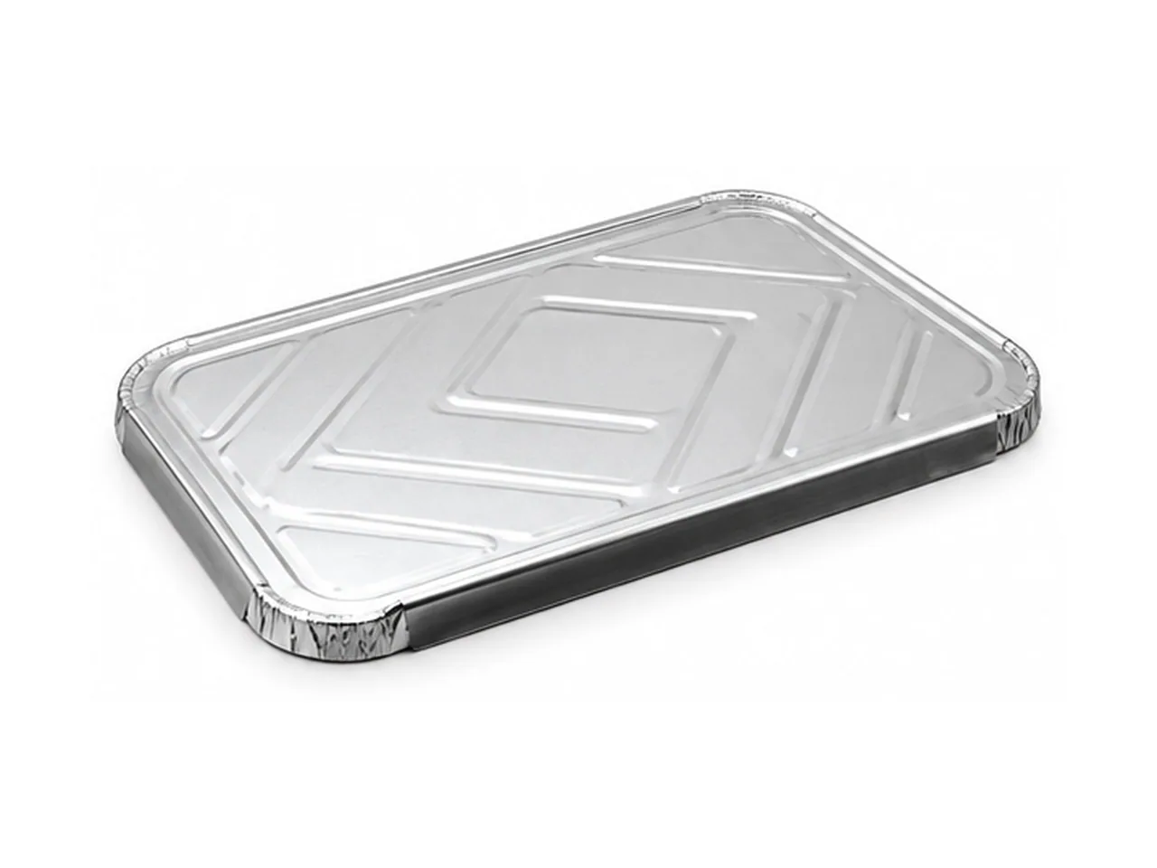 Silver Aluminum Foil Rectangular Lid 370