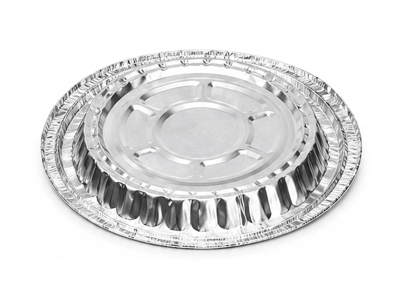 Silver Aluminum Foil Round Bowl Lid (183 mm)