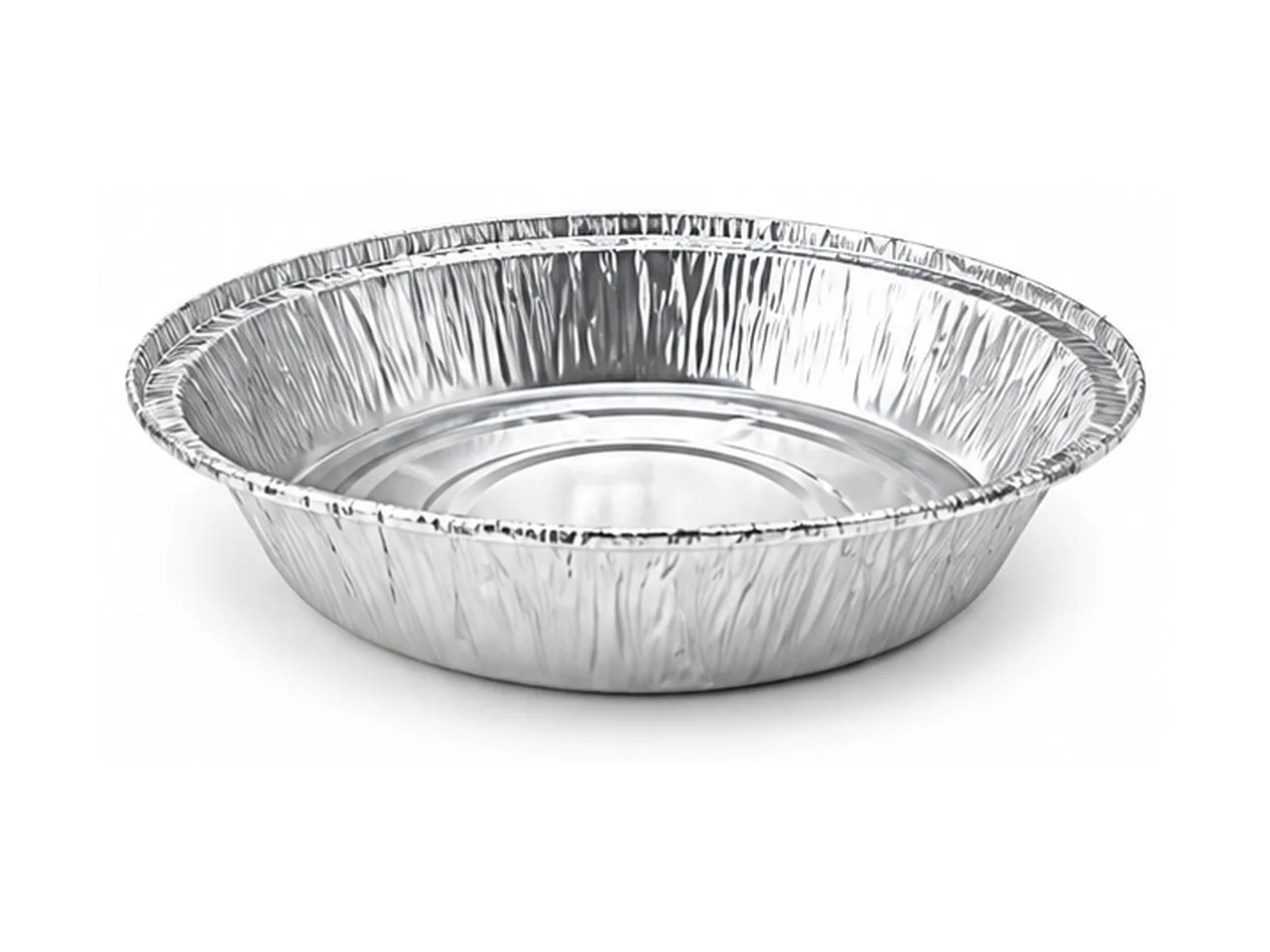 Silver Aluminum Foil Round Plate L-7 Inch (650 ml)